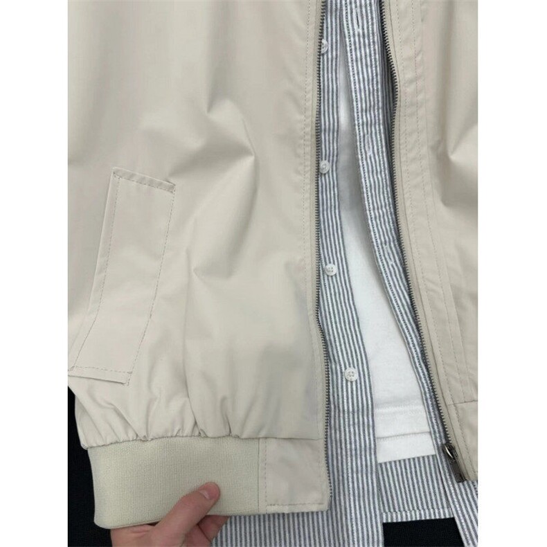 美式复古飞行员夹克男宽松棒球服无领外套JK80N-特P55,男装夹克,星座1007（原301D）