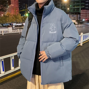 港风  秋冬新款保暖立领宽松棉服外套男 MY2056 P95控128图片