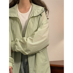 1中性风黄灯连帽滚边设计大码M-5XL潮牌防晒服男FS77005P45控68图片