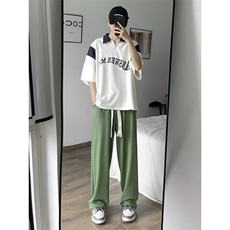 男春夏新款青少年时尚提花冰丝裤休闲裤P45，男装休闲裤，星座1116-2