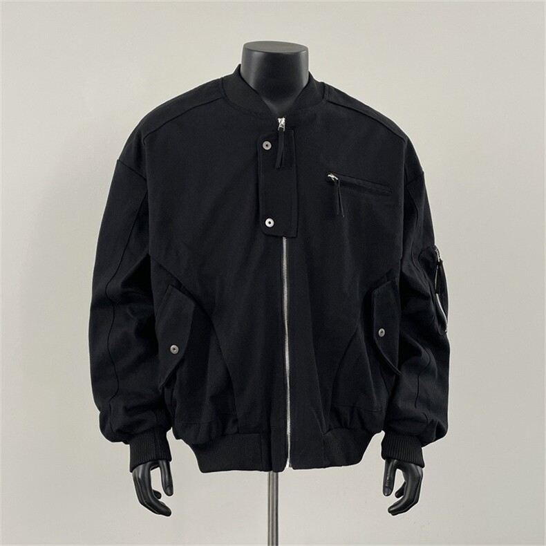 春秋季美式复古工装飞行员夹克男短款外套潮牌棒球服2072P95,男装夹克,星座410-2