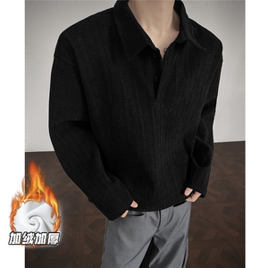 现货T1015-常规P35特控68 加绒P40特  大码麦穗条长袖T恤图片
