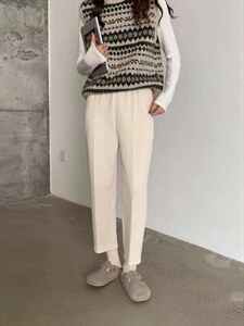 〖现货】复合加厚加绒休闲奶奶裤图片