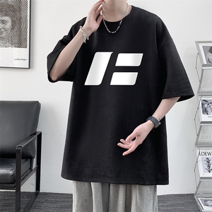 麂皮绒短袖t恤男大码半袖男 JD82435-P25图片