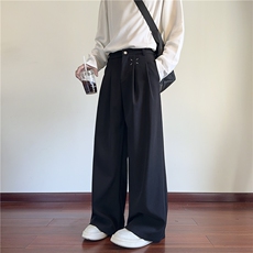 秋季新款高级垂坠感宽松舒适设计感休闲西裤B315-K25673-p65控88，男装西裤，电商B315