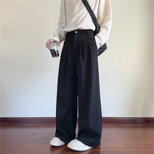 秋季新款高级垂坠感宽松舒适设计感休闲西裤B315-K25673-p65控88图片