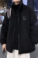 羊羔毛冬季新款港风棉衣男宽松百搭加厚情侣棉服外套W2270-P44，男装棉衣，星座512-2