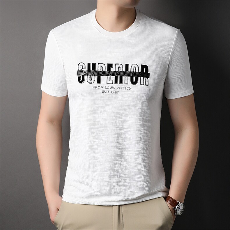 夏季新款中年短袖T恤男装圆领半袖上衣男士宽松衣服潮HP2321-P60,男装T恤,星座1105-3