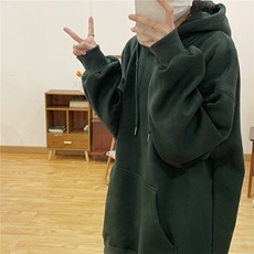 情侣男女港风休闲连帽卫衣薄款D328-WY399-P38加绒P48黑色，男装卫衣，电商D328