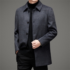 BAMJ-88613钱塘2020-2中年男士秋冬季厚款休闲毛呢外套数据好P290，男装毛呢大衣，钱塘207-2