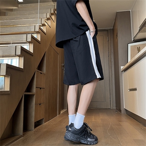 夏季新款美式短裤男潮牌薄款宽松运动休闲五分裤子D027-P30图片