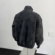 美式高阶秋冬PU棒球服夹克痞帅百搭情侣外套J562506TP70，男装夹克，电商A247