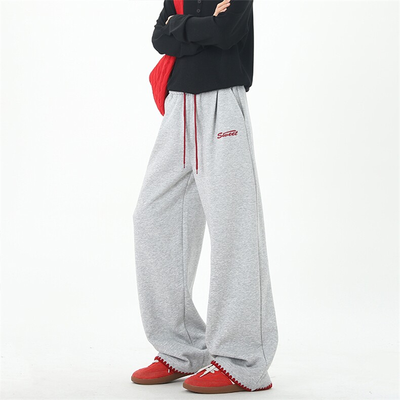 现货12秋季新款特种绣针织直筒运动裤星座211-1-K2576-P55，女装休闲裤，星座211-1