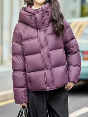 女士羽绒服女2025年冬季新款气质短款超好看加厚外套，女装棉衣/棉服，牛米欧羽绒服工厂店