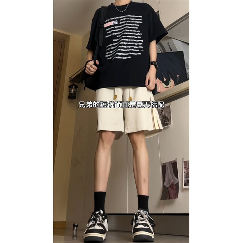 2026夏季主推美式潮牌男拼接短裤24XD23029-特批30图片