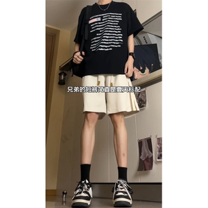2026夏季主推美式潮牌男拼接短裤24XD23029-特批30图片