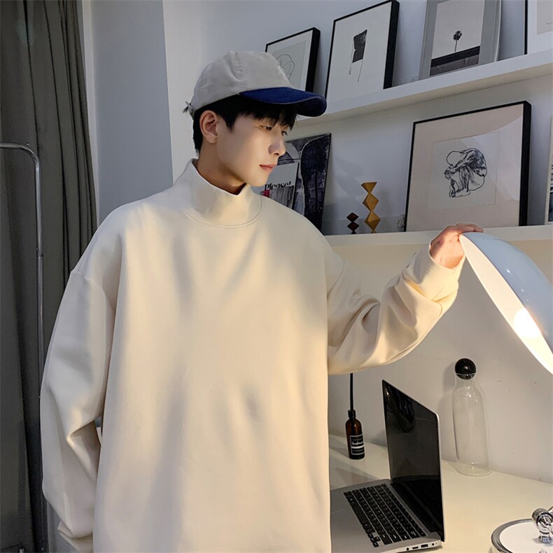 秋冬高领德绒卫衣男有加绒 WY965-P35图片
