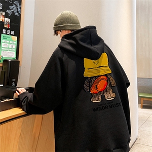 已注册港风重磅华棉得物抖音直播高品质宽松休闲连帽卫衣W5026P40图片