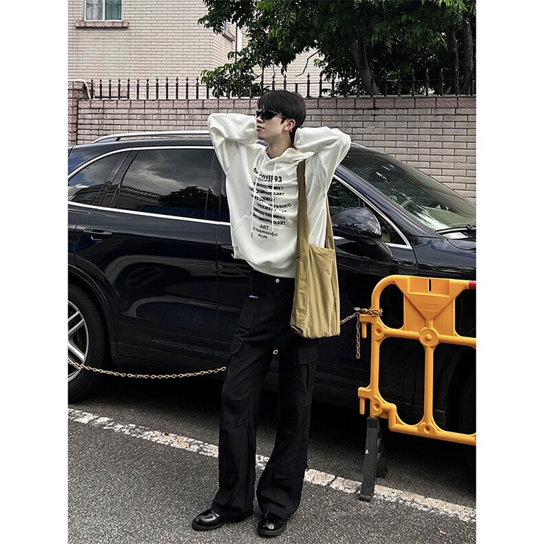 B221美式ins高街暗黑多口袋直筒工装休闲裤LK24153-P65控88,男装休闲裤,电商B221