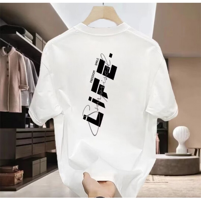 1506-/TX9461/P33潮牌网红款纯棉t恤衫2026新款男士宽松大码圆领,男装T恤,星座1506-1