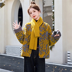 羊毛外套2025冬季新款时尚百搭单排扣短款羽绒服，女装羽绒服，天丝秀