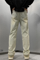 抖音爆新款男高街直筒修身水洗泥巴黄牛仔裤B315-K23252-P50控68，男装牛仔裤，电商B315