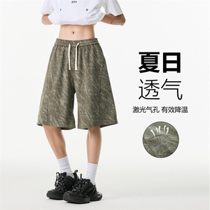 抖音品质夏季新款潮流设计宽松休闲短裤B315-K25768-特p25控48