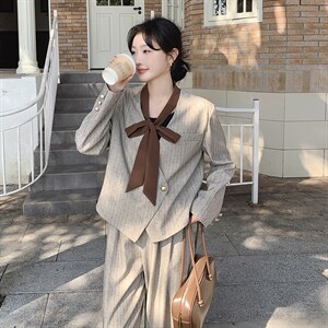 春现 设计感御姐盐系西装两件套B190-5015-P170-K238图片