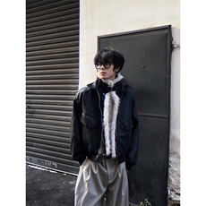 逃离光覆南美式冬季座山雕皮毛棉服加厚PU皮棉衣夹克外套男女潮，男装夹克，星座506A