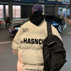 港风秋冬新款保暖立领宽松棉服外套男美潮MY62052P95控118，男装棉衣，电商A268A