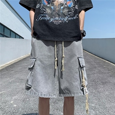 原宿新款牛仔裤夏季潮流五分裤时尚青春流行潮百搭男6702P43，男装牛仔裤，星座410-2