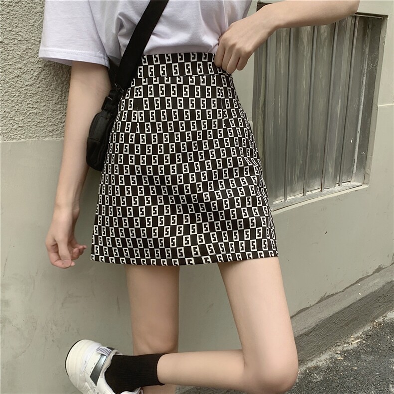 高腰a字半身裙夏款包臀短裙女2021新款时尚裙子,女装半身裙,潮品会