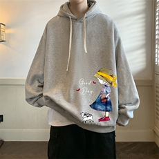 连帽卫衣男大码胖子帽衫大号运动服WY2415-P35，男装卫衣，电商A040