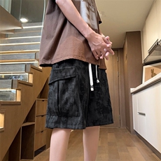 2025夏季新款迷彩立体袋五分短裤宽松大码休闲裤CK35*P30控58，男装牛仔裤，星座511-1