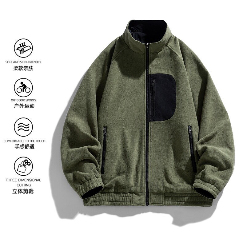 双面穿外套新款夹克男士潮百搭工装上衣高端简约JK02553-P83,男装夹克,星座308B-2