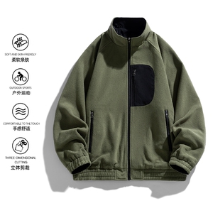 双面穿外套新款夹克男士潮百搭工装上衣高端简约JK02553-P83