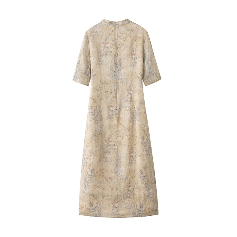 2026年夏季文艺/优雅苎麻旗袍,女装汉服/婚纱/旗袍/礼服,江南依恋