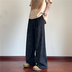 夏季新款肌理感扎染设计感宽松冰丝休闲裤B315-K25588-特p30控58，男装休闲裤，电商B315