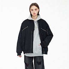 现货2色秋冬带帽可拆卸飞行服外套棉服夹克，男装夹克，电商A105
