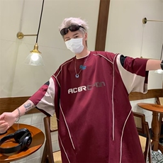 2025夏季新款男士宽松圆领宽松男士t恤T133P38，男装T恤，星座1108
