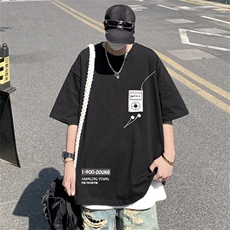230g重磅纯棉!夏季短袖t恤男半袖男DSA028-MDT21L125-P25，男装T恤，电商A028
