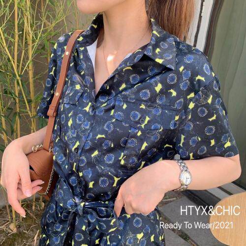 夏季新款，欧货碎花连体裤，女装连体裤，HTYX(6F)