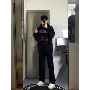 自家图，cleanfit纯黑色牛仔裤男秋冬显瘦显腿长裤子KZA35-P53图片