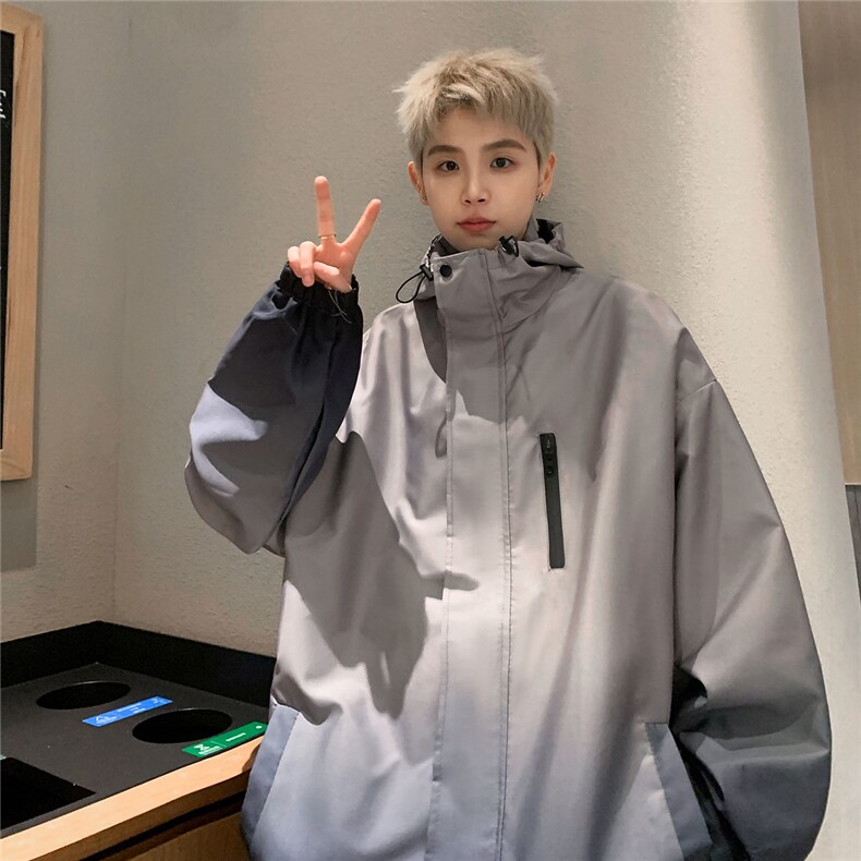 1港风山系防水渐变大码M-5XL夹克男聚酯纤维JK77088P85控128，男装夹克，星座226-2