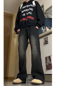 秋冬季美式高街牛仔裤男 百搭休闲裤G1915/P45图片