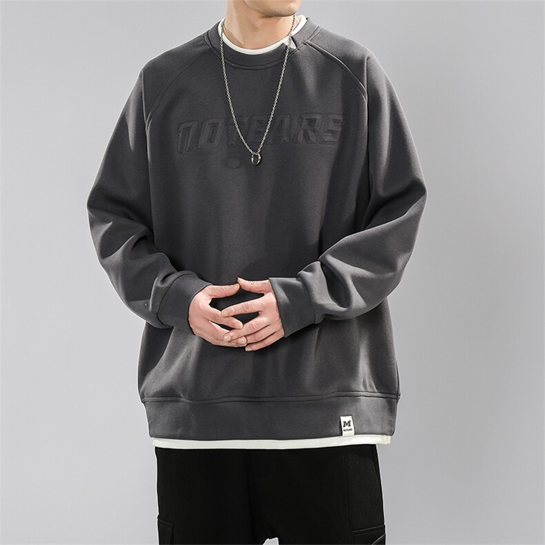 开春新款假两件卫衣男款美式外套小众设计春秋装MY02310-P58,男装卫衣,星座308B-1