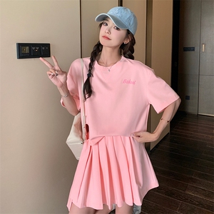 【新款 已出货】夏季 小个子粉色卫衣套装女2C052-T77-P125-K178图片