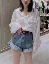 夏季新款洋气韩版时尚条纹连帽防晒衣，其它，L·H·X