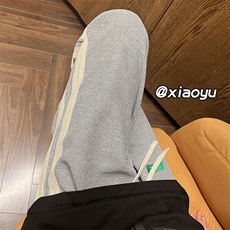 XZ616秋季新款华夫格拼接编织带贴标抽绳休闲裤TY377P55控68，男装休闲裤，星座512A（原616）