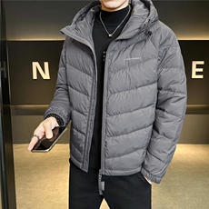 新标连帽轻奢男排骨羽绒服现货高品质情侣外套数据款Y8611-P175，男装羽绒服，电商A237